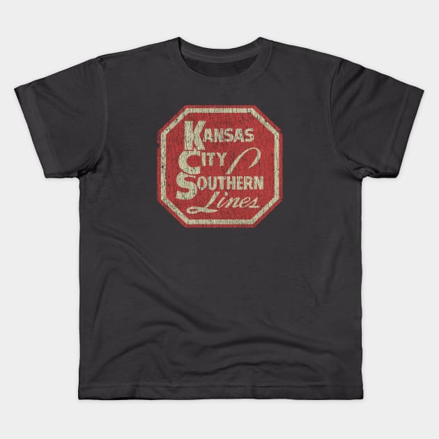 Kansas City Southern Lines 1887 Kids T-Shirt by JCD666